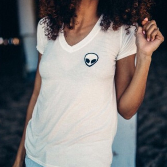 Brandy Melville Alien Patch Tee