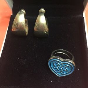 Clips and heart shape ring