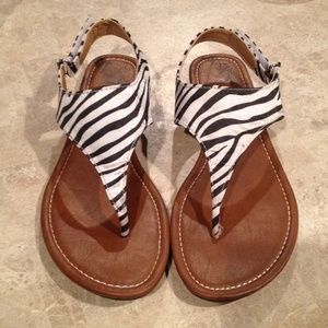 Zebra Sandals