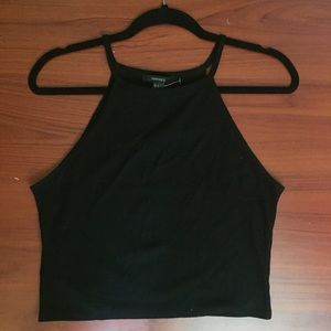 High (halter?) neck crop top