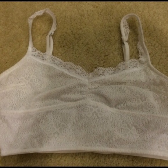 White Gilly Hicks bralette.