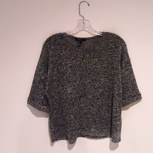 Grey Loose Knitted Shirt