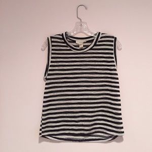 Sleeveless Striped Shirt