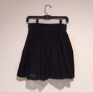 Black Textured Skirt