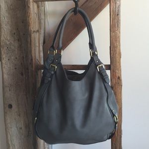 Cute gray hobo bag