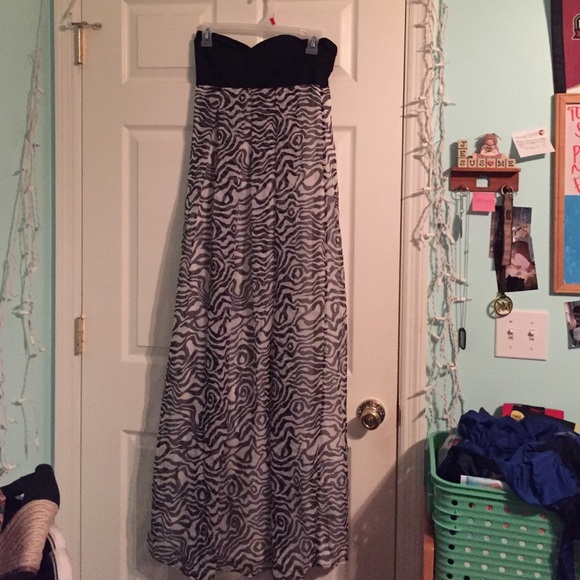 Zebra formal dress