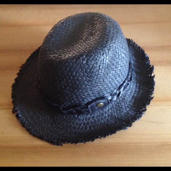 Black Straw Hat size Medium by Jessica Simpson