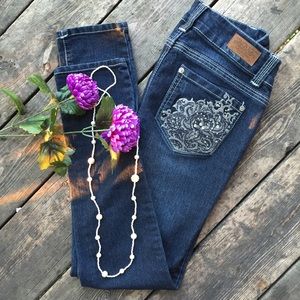 Embellished Skinny Jeans