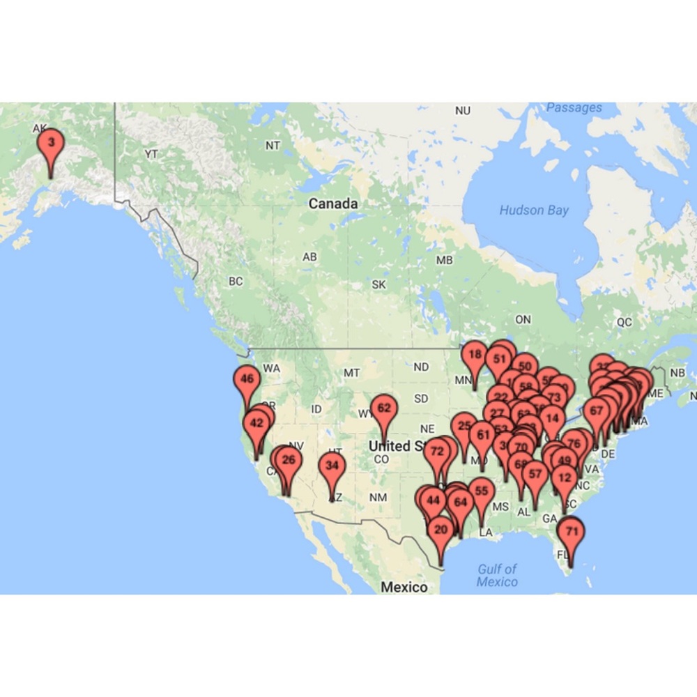 Where my closet items have traveled!