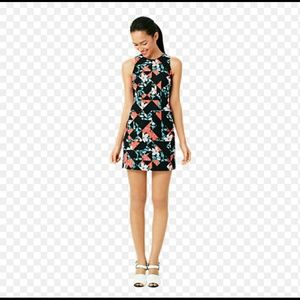 Floral geometric dress