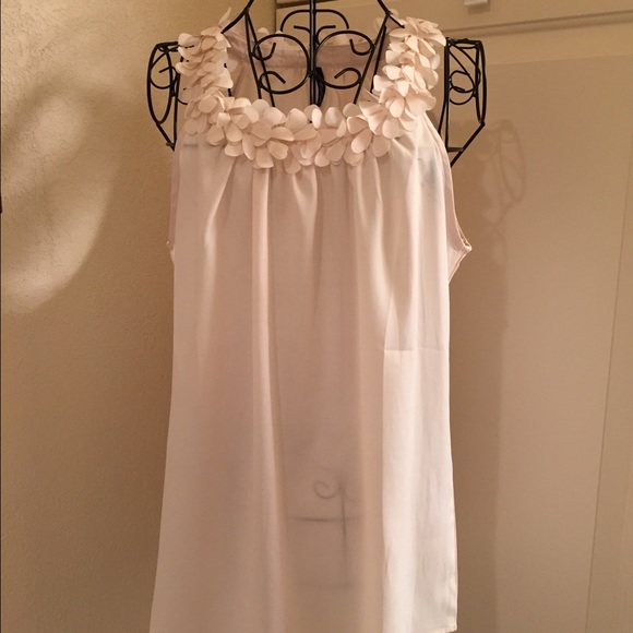 Sheet sleeveless blouse