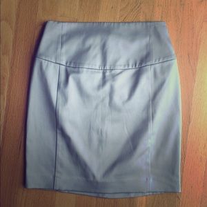 Light gray satin high waisted Mini