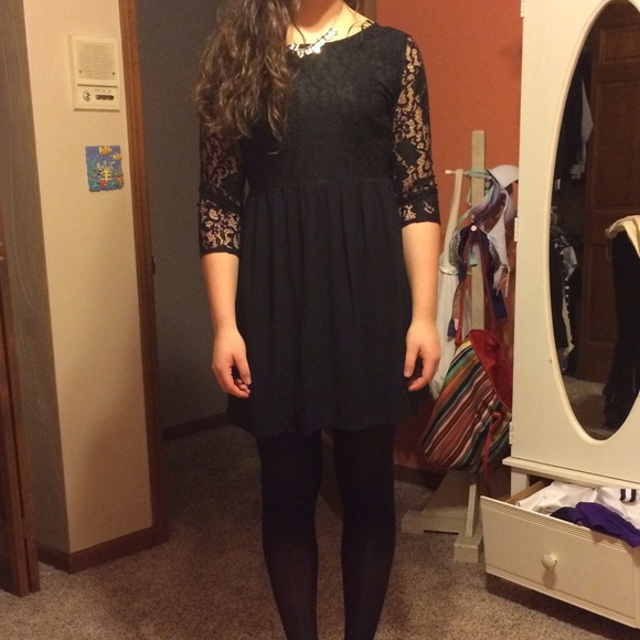 Lace black dress