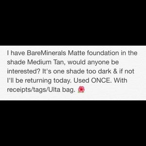 Bare Minerals Matte Foundation - medium tan