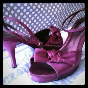 BOGO Free!Tribeca by Kenneth Cole Purple Bow Heels
