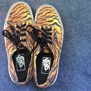 Tiger print vans
