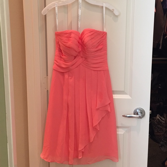 David's Bridal Coral Dress Size 0