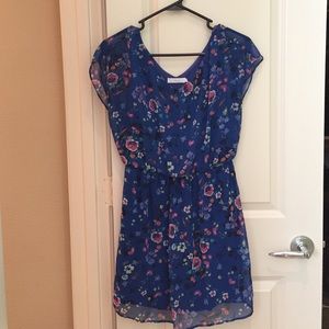 Lush Size Small Blue Floral Dress