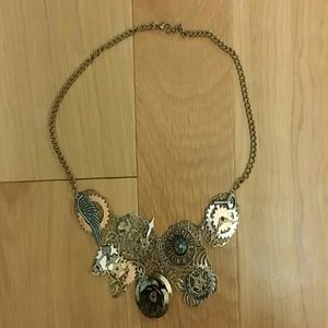 Steampunk statement necklace