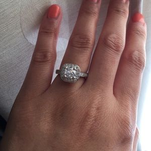 Sterling silver AAA+ vintage ring