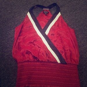 Red BeBe Halter Top
