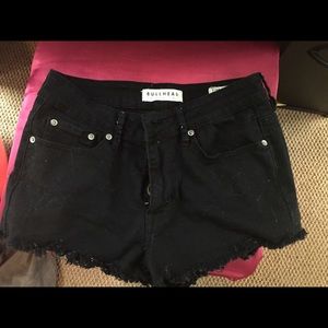 Black High Waisted Size 3 Shorts
