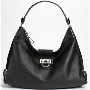 Large pebbled calfskin Salvatore Ferragamo bag