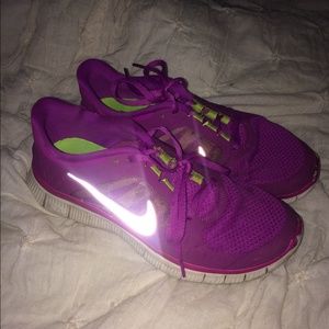 Purple nike free run 3