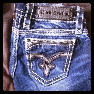 Rock Revival Dee Skinny Jean.  Waist 25, inseam 32