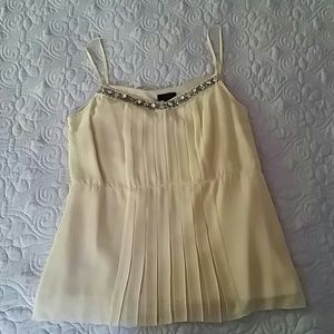 J. Crew Beaded Silk Chiffon Cami size 2