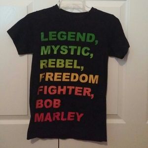 Bob Marley word gradient shirt