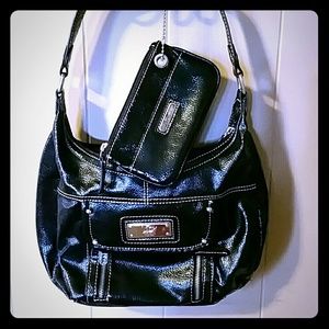 Liz Claiborne New York bag with matching wristlet