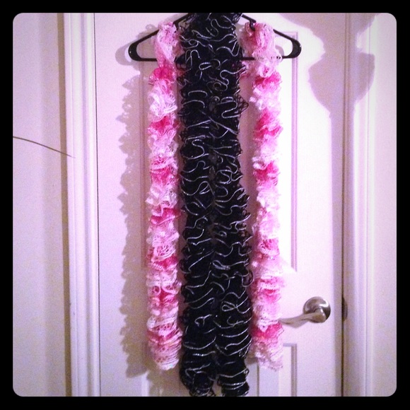 2 handmade scarves