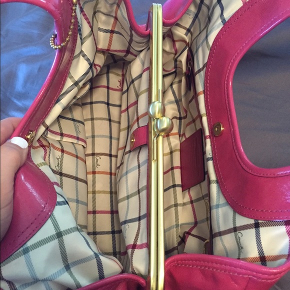 Sold-Authentic pink leather coach bag - Picture 3 of 4
