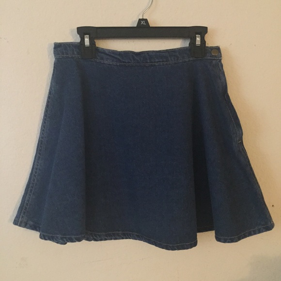 AA denim circle skirt
