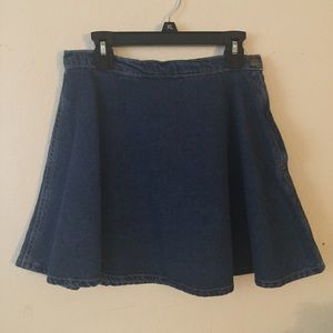 AA denim circle skirt