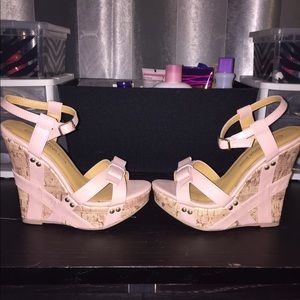 *ON HOLD* Never worn - light pink wedges size 5