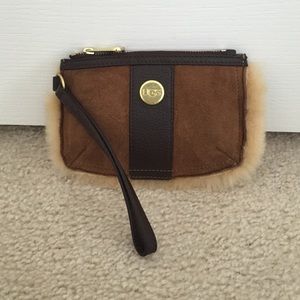 Fur Ugg Wristlet