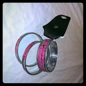 Silver-tone Bracelets (set of 3)