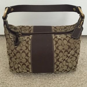 Miniature Brown Coach Purse