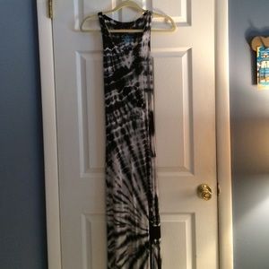 American twist tie dye maxi dress