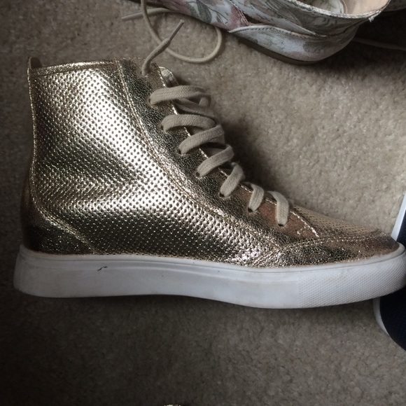 Metallic sneakers