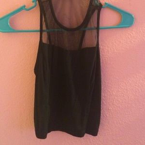 Brandy mesh crop top
