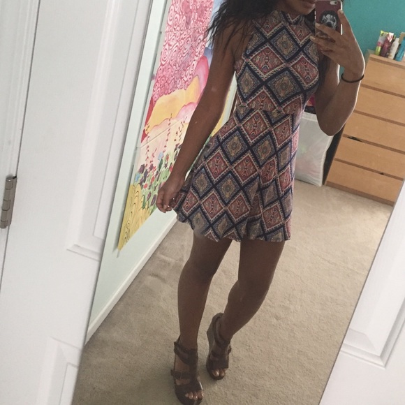 Geoprint Flare dress - Picture 3 of 3