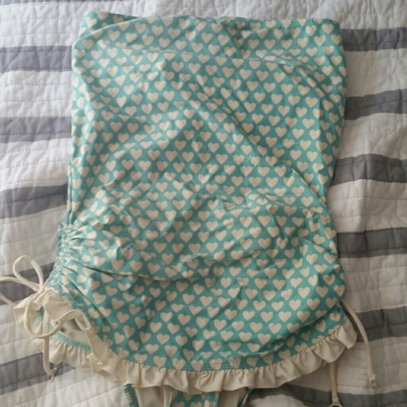 BOGO Free!Juicy Heart Strapless One Peice Swimsuit