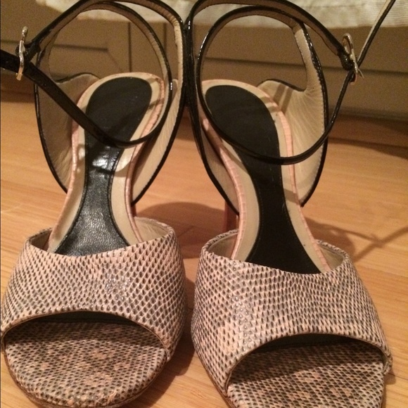 Italian made heels - light pink and black