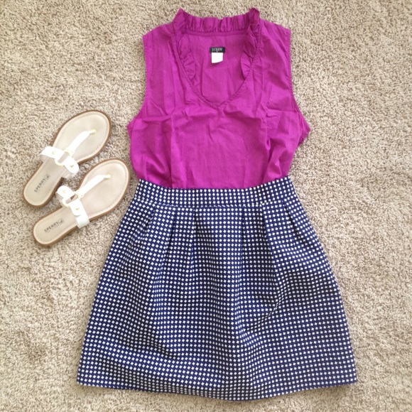 J. Crew Tops - J. Crew Purple Sleeveless Blouse Size 4