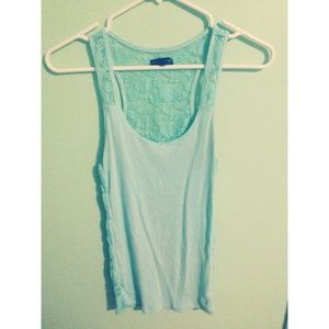 American Eagle Lace Back Tank