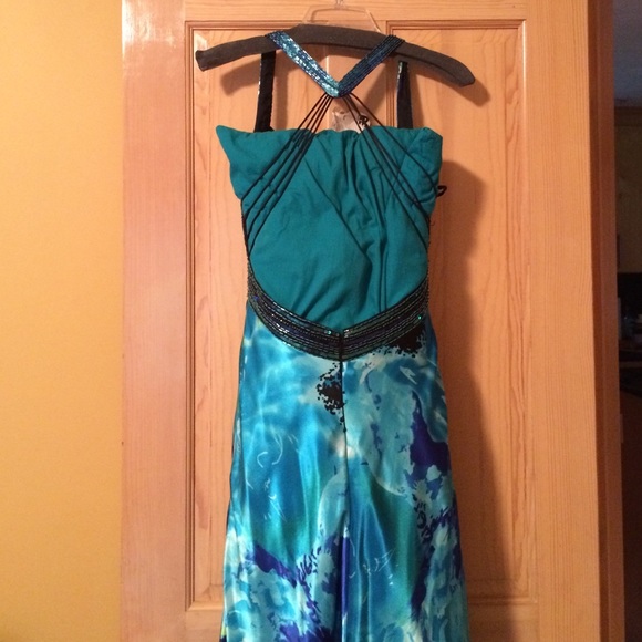 BEAUTIFUL CACHE LONG GOWN ONLY WORN ONCE! - Picture 2 of 4