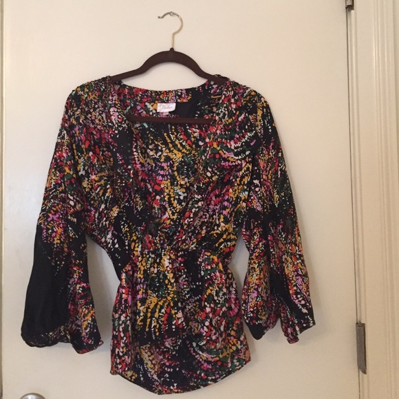 Parker Tops - Long sleeve silk Parker top